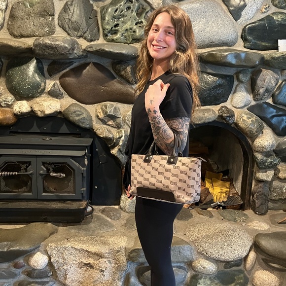 Balenciaga brown logo Tote Bag with COA - Picture 7 of 8